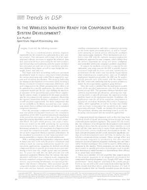 Is the Wireless Industry Ready for Component Based System ...
