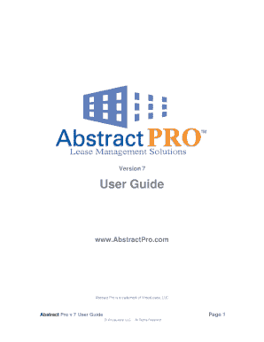 Lease Abstract Template Fill Online Printable Fillable Blank Pdffiller