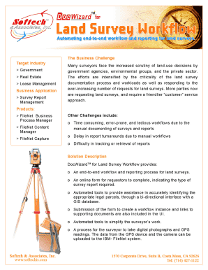 Land Survey Workflow and Reporting Brochure - Softech ...