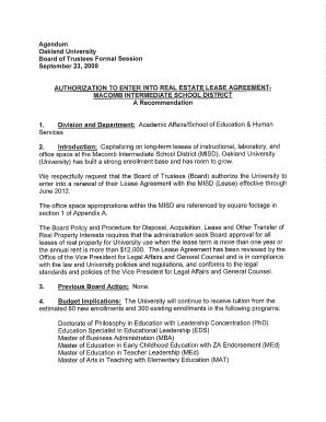 Fillable Online Oakland Authorization To Enter Into Real