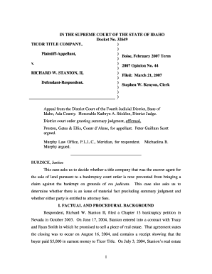 Fillable Online isc idaho idaho court ticor form Fax Email Print ...