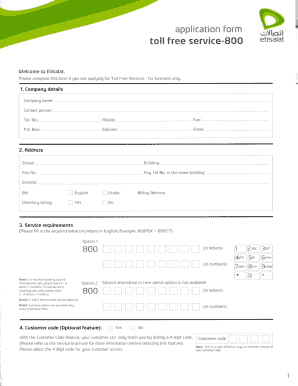 Etisalat forms fillable