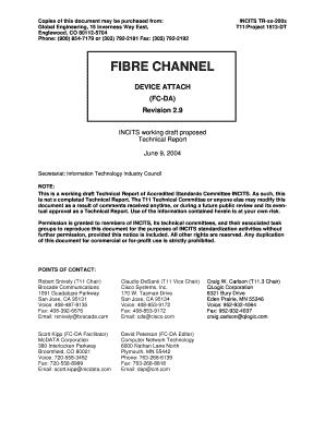 Fibre Channel Device Attach - T11 - t11