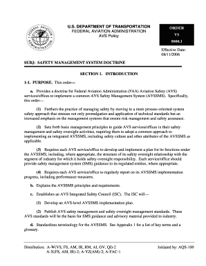 DEPARTMENT OF TRANSPORTATION FEDERAL AVIATION ADMINISTRATION AVS Policy - mitrecaasd