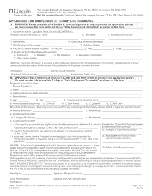 Application for Conversion of Group Life Insurance