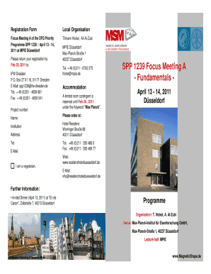 Focusmeeting A D sseldorf Final Program - MPIE - mpie