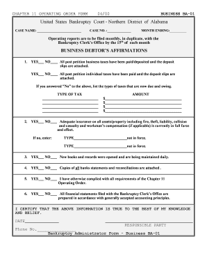 fillable us bankruptcy form ba 01