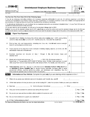form 2106 filable fill online printable fillable blank pdffiller form 2106