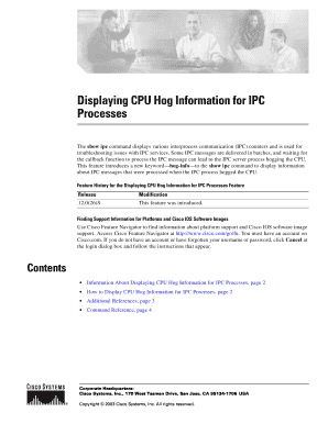 cisco show ipc hog form