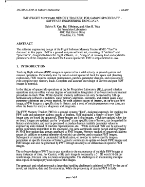 FMT (FLIGHT SOFIWARE MEMORY TRACKER) FOR CASSINI ... - trs-new jpl nasa