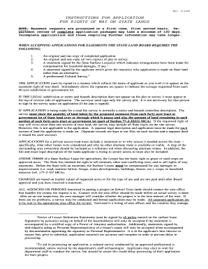 montana application for right of way easement for utilities state owned lands form