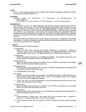 NAME privrun - invoke another application with privileges after performing appropriate authorization checks and optionally reauthenticating the user SYNOPSIS