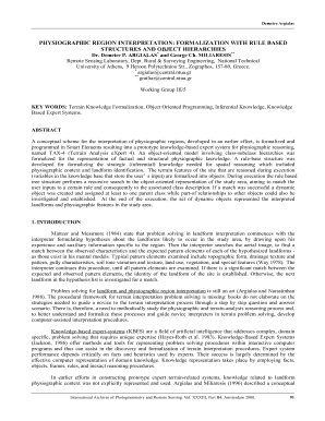 interpretation of physiographic region form