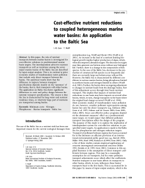 Cost-effective nutrient reductions to coupled heterogeneous marine ... - mare su