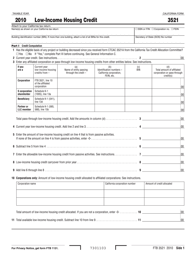Form 3521 Fill Out Sign Online DocHub