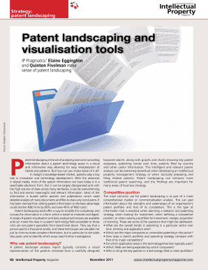 Patent landscaping and visualisation tools - IP Pragmatics