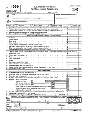 forms 1120h