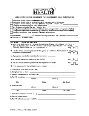 Pain Clinic Registration - Florida Department of Health - doh state fl