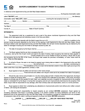 2008 2018 form sc form 370 fill online printable fillable blank buyer agreement form