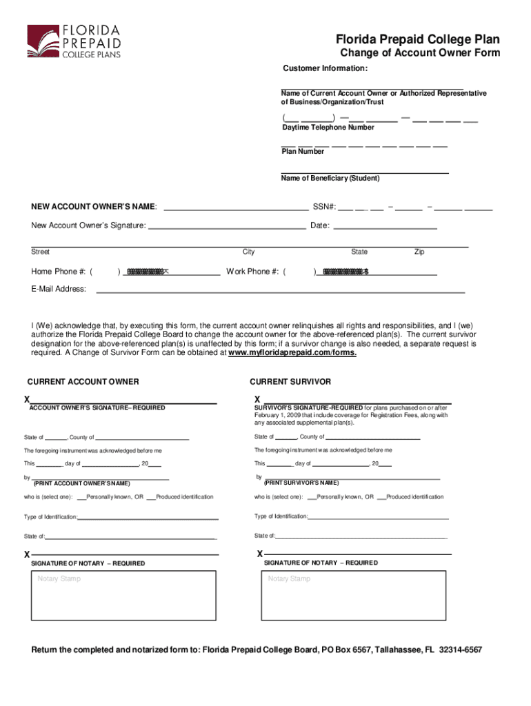 florida prepaid transfer authorization form Preview on Page 1