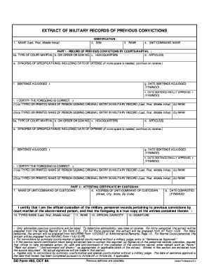 what is da form 493 in the military