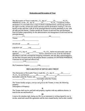 revocation of trust form pdf