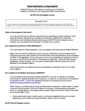 jjjjjj initial notification to epa form