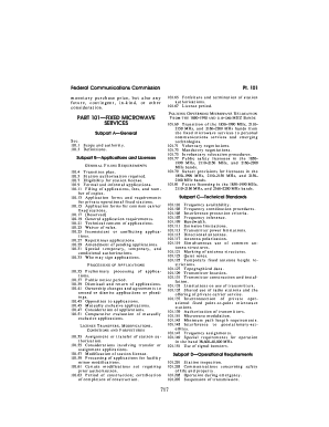 717 PART 101 FIXED MICROWAVE SERVICES