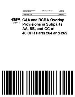 rcra subpart aa vs caa form