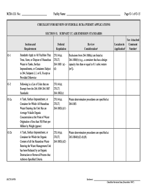 Permit Application Checklist - U.S. Environmental Protection Agency - epa