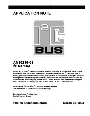 The I2C-bus and how to use it (including specifications) - I2C-Bus.org