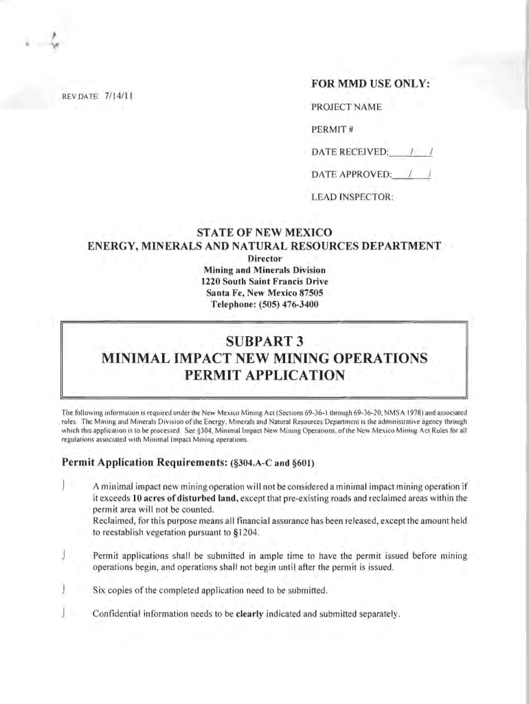 nm impact operations permit Preview on Page 1