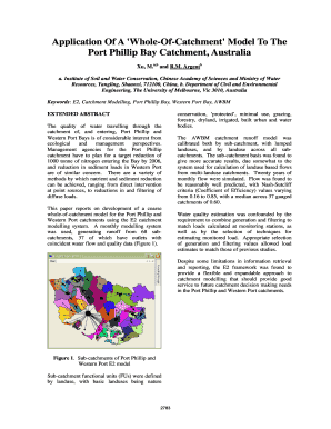 Application Of A 'Whole-Of-Catchment' Model To The Port ... - MSSANZ - mssanz org