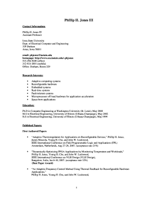 CV( pdf ) - Iowa State University - home engineering iastate