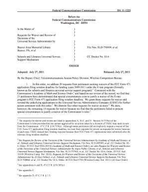 Federal Communications Commission DA 11-1223 Before the ...