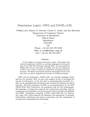 description logics owl and daml oil form