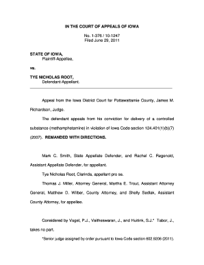 IN THE COURT OF APPEALS OF IOWA No. 1-376 / 10-1247 ... - Justia