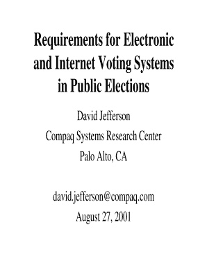 Special hazards of remote Internet voting - IAVOSS . org - iavoss