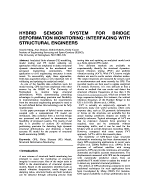 hybrid sensor system for bridge deformation monitoring