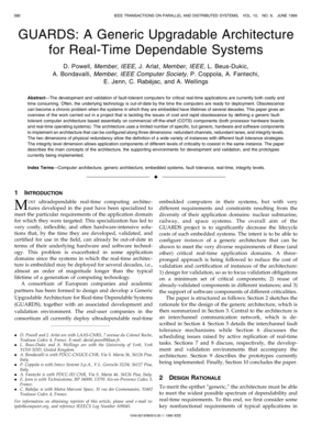 GUARDS: A Generic Upgradable Architecture for Real-Time ... - homepages laas