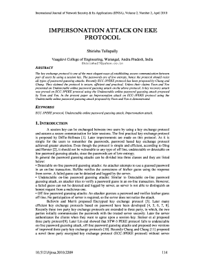 IMPERSONATION ATTACK ON EKE PROTOCOL - airccse