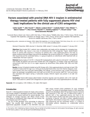 factors associated with hiv 1 proviral form