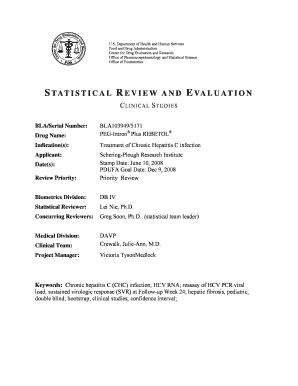 STATISTICAL REVIEW AND EVALUATION - Food and Drug ... - fda