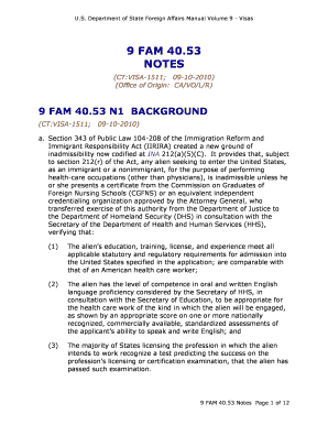 9 FAM 40.53 Uncertified Foreign Health-Care Workers - Notes - state