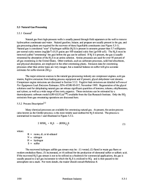 ap 42 natural gas processing facility form