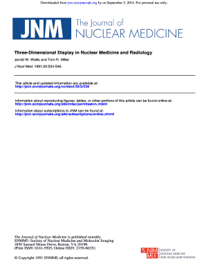 Three-Dimensional Display in Nuclear Medicine and Radiology - jnm snmjournals