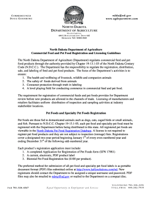 commercial feed registration nd