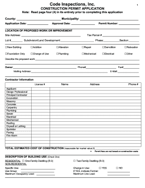 Commercial Building Permit Application - Dingman Township - dingmantownship