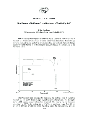 THERMAL SOLUTIONS Identification of Different Crystalline forms of ... - tainstruments co