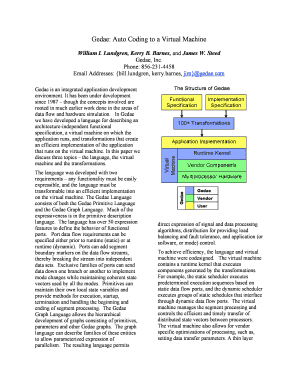 Gedae: Auto Coding to a Virtual Machine - ll mit